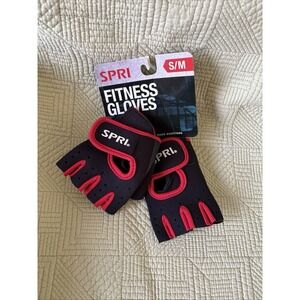 SPRI Fitness Gloves S/M Red/Black Weight Lifting Strength Training Workout NEW